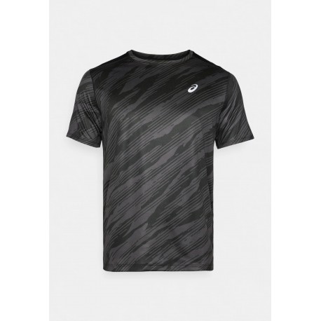 Asics CORE ALL OVER PRINT SS TOP PERFORMANCE BLACK