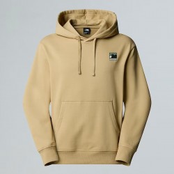 THE NORTH FACE Felpa con cappuccio Mountain Logo Relaxed da uomo Khaki Stone