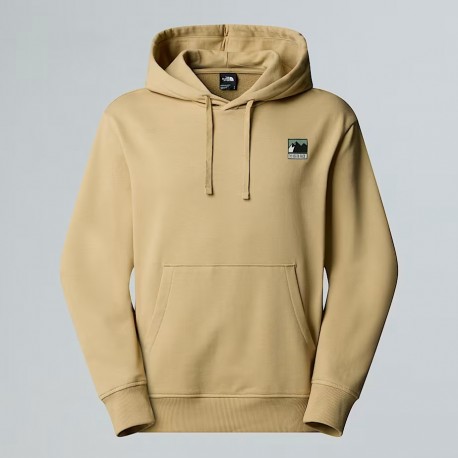 THE NORTH FACE Felpa con cappuccio Mountain Logo Relaxed da uomo Khaki Stone