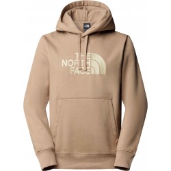 THE NORTH FACE Felpa con cappuccio Drew Peak da uomo MUSHROOM GREY/GRAVEL