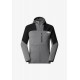 THE NORTH FACE METEORA FULLZIP FLEECE SMOKED PEARL/TNF BLACK