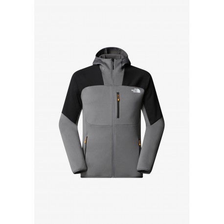 THE NORTH FACE METEORA FULLZIP FLEECE SMOKED PEARL/TNF BLACK