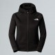 THE NORTH FACE Giacca Mountain Athletics con cappuccio da ragazzo TNF Black-TNF White  TNF Black-TNF White