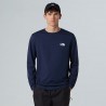 THE NORTH FACE T-shirt a maniche lunghe Simple Dome da uomo SUMMIT NAVY