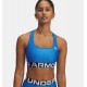 UNDER ARMOUR HeatGear® Armour Mid Branded Blue Atlantis / White
