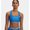 UNDER ARMOUR HeatGear® Armour Mid Branded Blue Atlantis / White