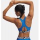 UNDER ARMOUR HeatGear® Armour Mid Branded Blue Atlantis / White