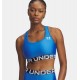 UNDER ARMOUR HeatGear® Armour Mid Branded Blue Atlantis / White