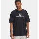 UNDER ARMOUR UA U Logo Heavyweight Maglia a maniche corte da uomo Black / White