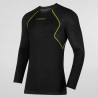 LA SPORTIVA WOOL40 AERO LONGLSLEEVE M BLACK/YELLOW