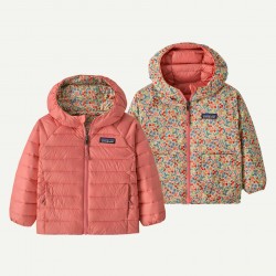 PATAGONIA  Baby Reversible Down Sweater Hoody Tiny World: Lichen Green