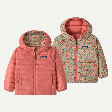 PATAGONIA  Baby Reversible Down Sweater Hoody Tiny World: Lichen Green