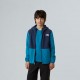 THE NORTH FACE Pile Glacier con cerniera integrale da ragazzi Dusk Blue-Summit Navy  TNF Mid Grey Heather
