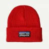 PATAGONIA Kids' Logo Beanie P-6 Logo: Sizzle Red