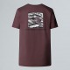 THE NORTH FACE T-shirt NSE Box Edge Of Light Infill Relaxed da donna Tawny Quartz-TNF Black Edge of Light Print