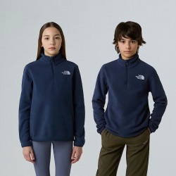 THE NORTH FACE Pile Glacier con cerniera a 1/4 da ragazzi Summit Navy