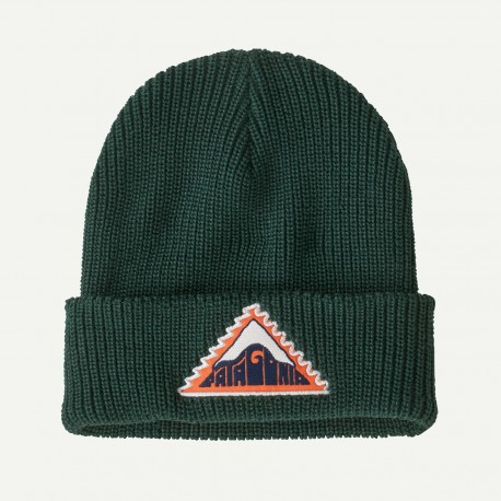 PATAGONIA Kids' Logo Beanie Driftways Patch: Cascade Green