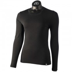 MICO Maglia girocollo manica lunga woman - WARM CONTROL MERINO NERO