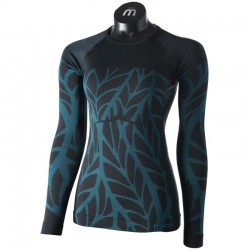 MICO Maglia girocollo manica lunga WOMAN - SUPERTHERMO DUALTECH MERINO SKINTECH VERDE