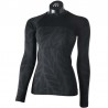 MICO Maglia girocollo manica lunga WOMAN - SUPERTHERMO DUALTECH MERINO SKINTECH BLACK