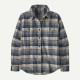 PATAGONIA Women's Fjord Flannel Shirt River Plaid: Barnacle Blue