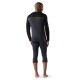 SMARTWOOL Men's Classic Thermal Merino Base Layer Colorblock Crew Boxed CHARCOAL-HONEY GOLD