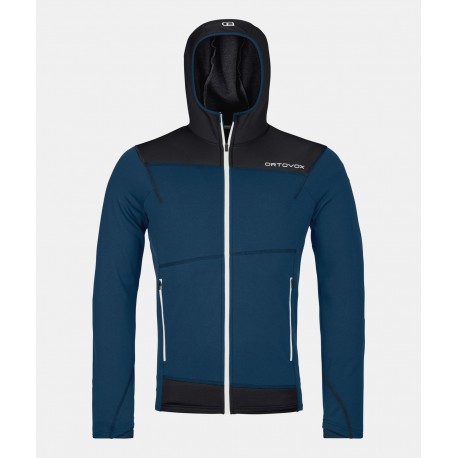 ORTOVOX FLEECE LIGHT HOODY DEEP OCEAN
