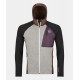 ORTOVOX FLEECE GP CLASSIC KNIT HOODY DARK CHESTNUT