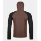 ORTOVOX FLEECE GP CLASSIC KNIT HOODY DARK CHESTNUT