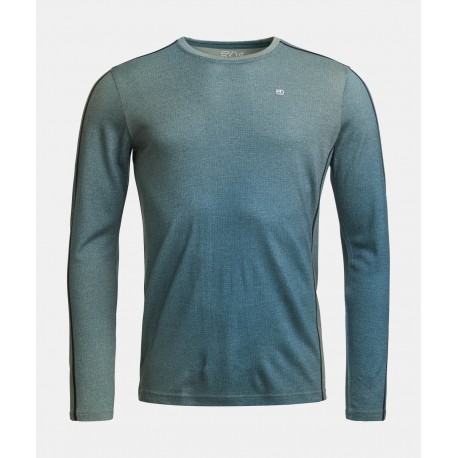 OROTOVOX 185 ROCK'N'WOOL PRINT LS aop green sage