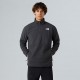 THE NORTH FACE Pile pesante con mezza cerniera Glacier da uomo Asphalt Grey-Asphalt Grey-TNF Black