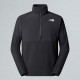 THE NORTH FACE Pile pesante con mezza cerniera Glacier da uomo Asphalt Grey-Asphalt Grey-TNF Black