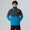 THE NORTH FACE Pile pesante con mezza cerniera Glacier da uomo Dusk Blue-Asphalt Grey