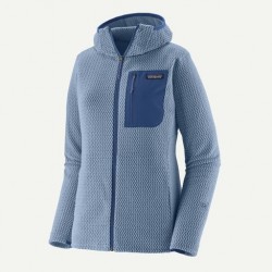 PATAGONIA Women's R1® Air Fleece Full-Zip Hoody BARNACLE BLUE