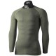 MICO Maglia girocollo manica lunga MAN - SUPERTHERMO DUALTECH MERINO SKINTECH VERDE MILITARE
