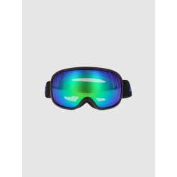 4F Occhiali da sci per bambini con rivestimento a specchio - DEEP BLACK TAGLIA UNICA