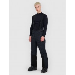 4F Pantaloni da sci da uomo con bretelle membrana Dermizax 20000 - nero