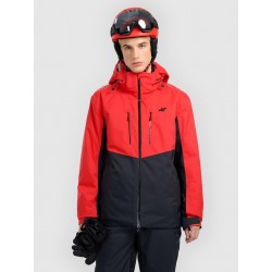 4F Giacca da sci da uomo membrana Dermizax 20000 con imbottitura Primaloft Black - rossa