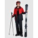 4F Giacca da sci da uomo membrana Dermizax 20000 con imbottitura Primaloft Black - rossa