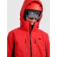 4F Giacca da sci da uomo membrana Dermizax 20000 con imbottitura Primaloft Black - rossa
