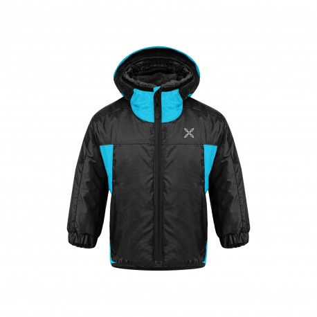 MONTURA SNOW 2 JACKET BABY BLACK/TURQUOISE