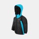 MONTURA SNOW 2 JACKET BABY BLACK/TURQUOISE