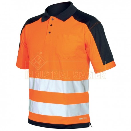 INDUSTRIAL STARTER HV POLO SHIRT ARANCIO/BLU