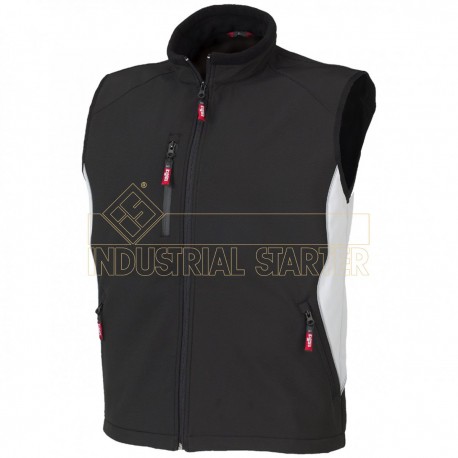 Issa GILET IN SOFTSHELL VEGA NERO