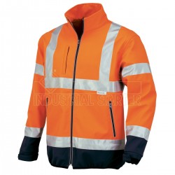 ISSA GIACCA FLASH ARANCIO FLUO/BLUE