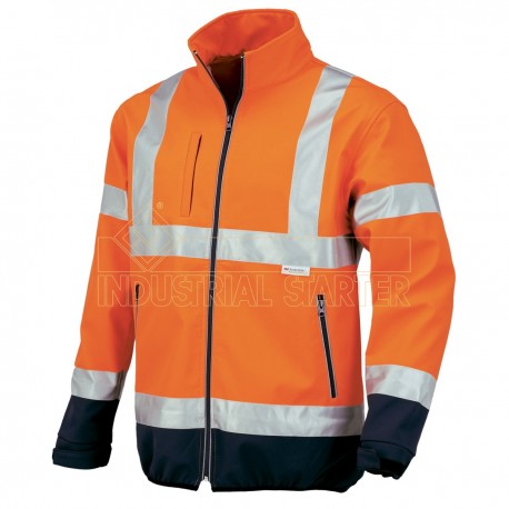 ISSA GIACCA FLASH ARANCIO FLUO/BLUE