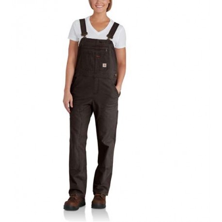 Carhartt CRAWFORD DOUBLE FRONT BIB OVERALL dark brown