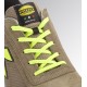 Diadora GLOVE MDS TEXT LOW S1P HRO SRC BROWN TOBACCO/YELLOW FLUO