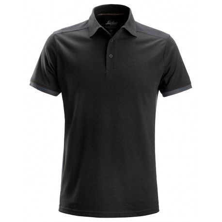SNICKERS POLO AllroundWork BlackSteel grey