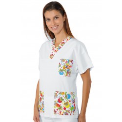 ISACCO CASACCA COLLO A V SMILE 100% COTTON